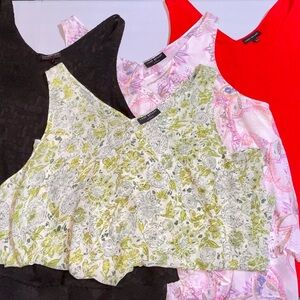 LANE BRYANT Swing Double-Layer Chiffon Tunic lot of 4 size 24